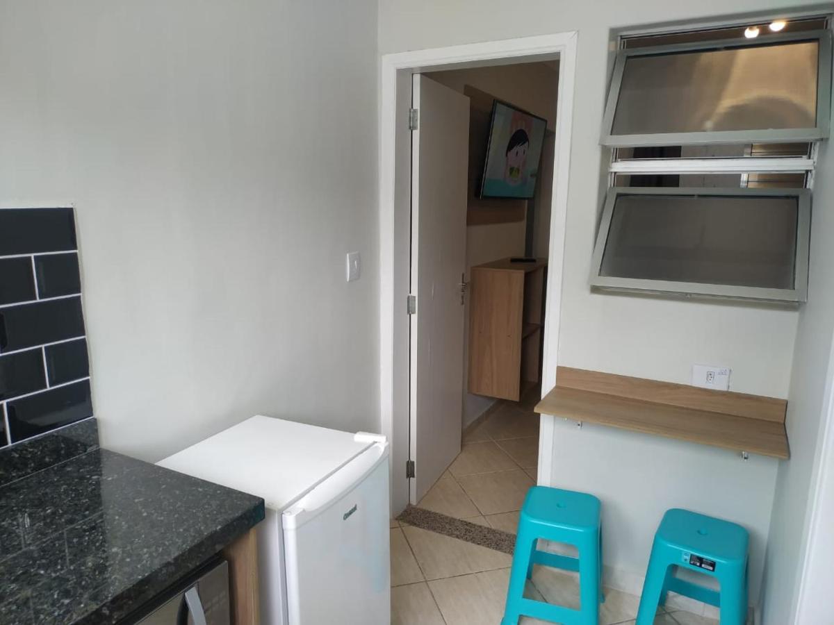 Kitnet Asturias 51B No Ed. Guariata, Proximo A Praia Das Asturias Em Guarujá Buitenkant foto